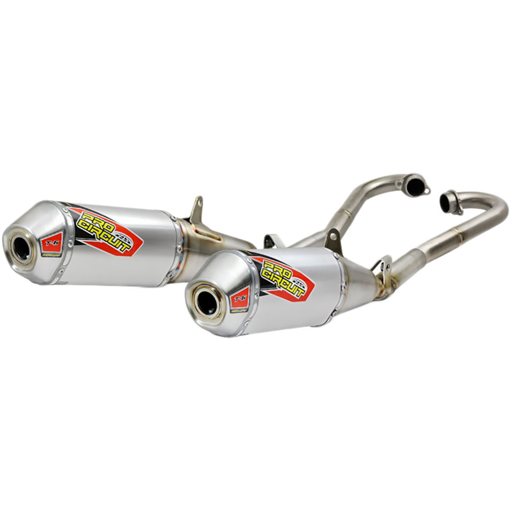 Pro Circuit T6 Honda CRF 250R 18-19 Dual Stainless Exhaust System at
